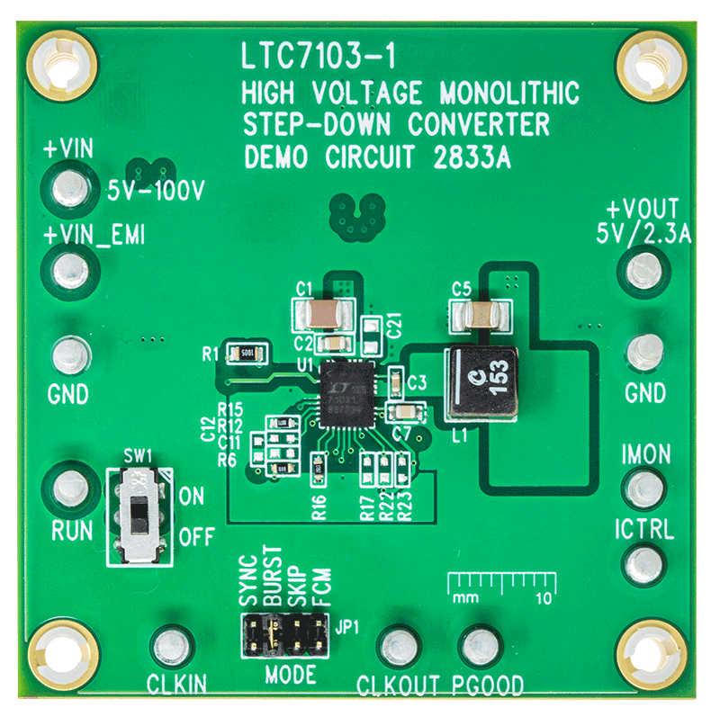 DC2833A Evaluation Board - Top View