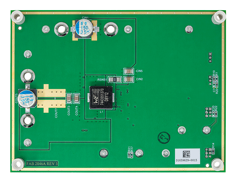 DC2846A Evaluation Board - Bottom View