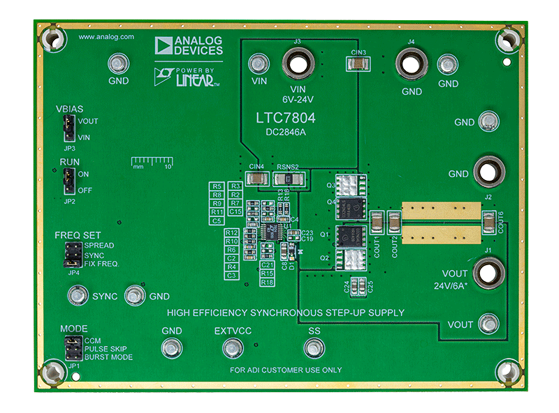 DC2846A Evaluation Board - Top View
