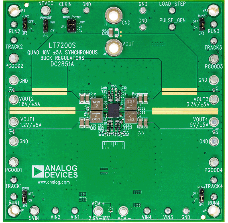 DC2851A Evaluation Board - Top View