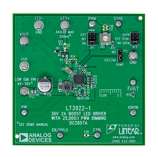 DC2857A Evaluation Board - Top View