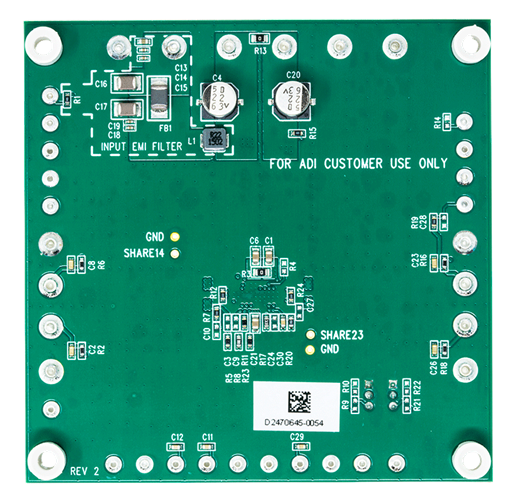 DC2860A Evaluation Board - Bottom View