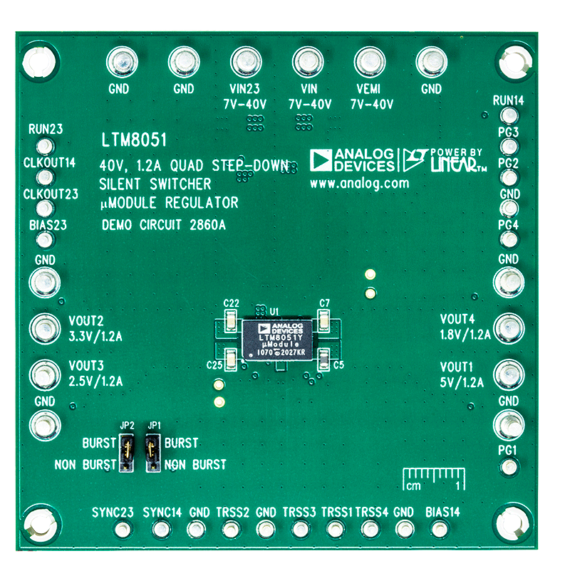 DC2860A Evaluation Board - Top View