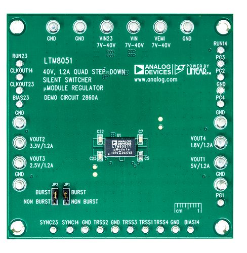 DC2860A Evaluation Board - Top View