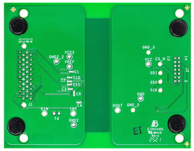 DC2872A Evaluation Board - Bottom View