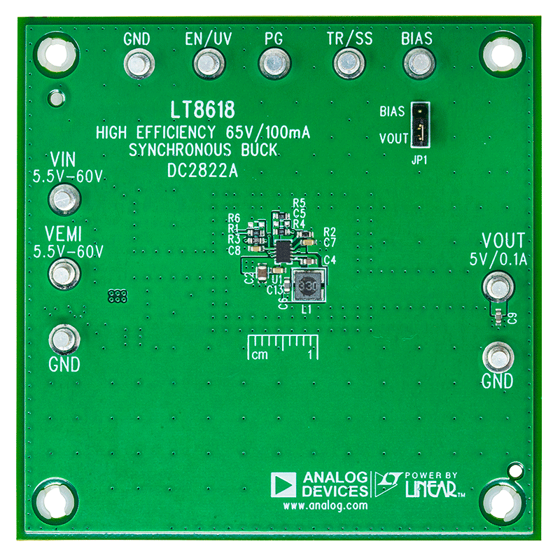 DC2822A Demo Board - Top View