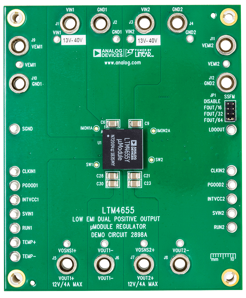 DC2898A Evaluation Board - Top View