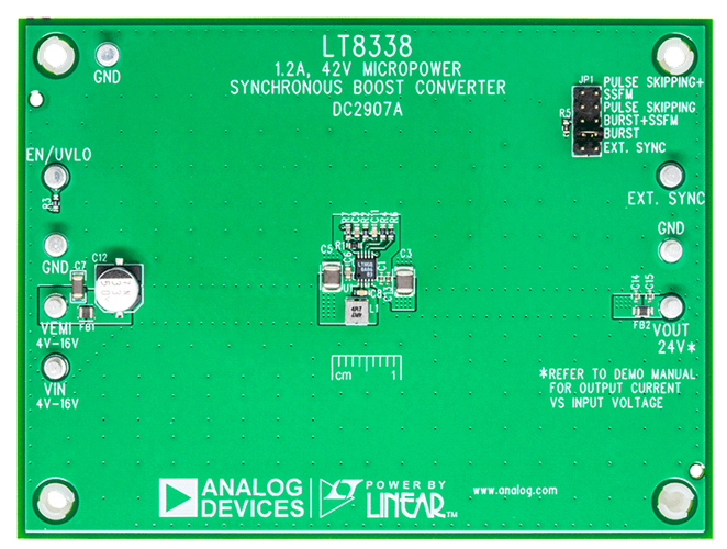 DC2907A Evaluation Board - Top View
