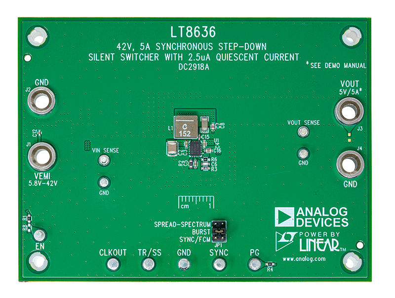 DC2918A Evaluation Board - Top View