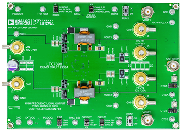DC2938A Evaluation Board - Top View