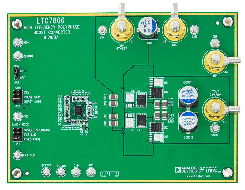 DC2951A Evaluation Board - Top View