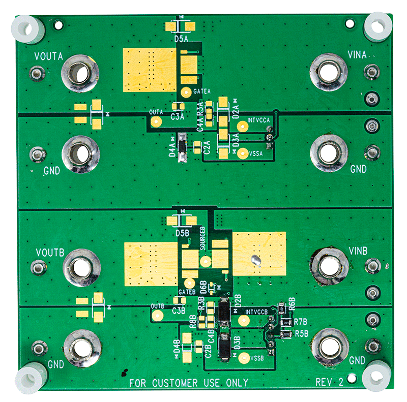 DC2969A-B Evaluation Board - Bottom View