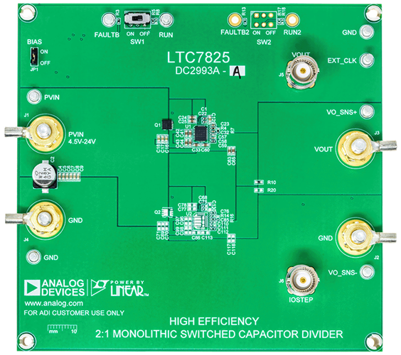 DC2993A-A Evaluation Board - Top View