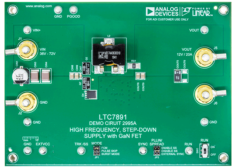 DC2995A Evaluation Board - Top View