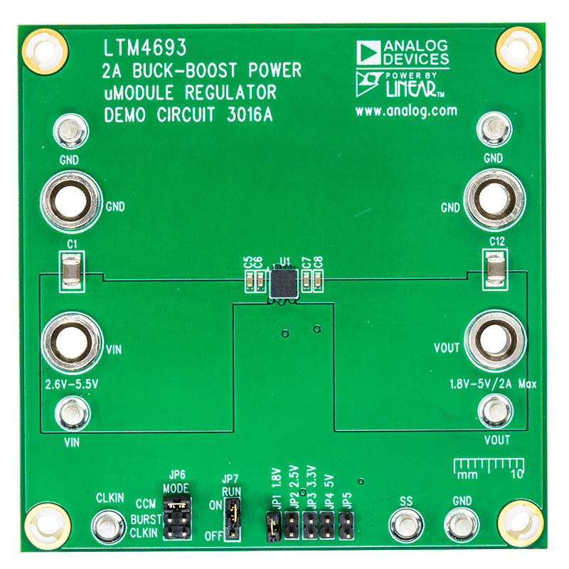 DC3016A Evaluation Board - Top View