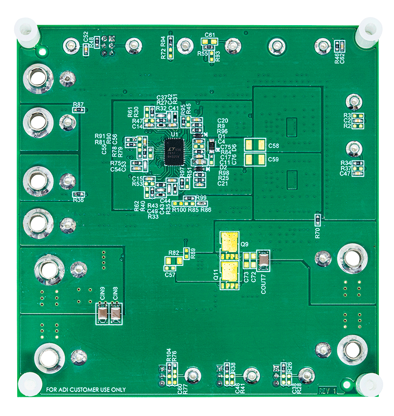DC3033A Evaluation Board - Bottom View