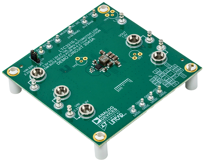 DC3043A Evaluation Board - Angle View