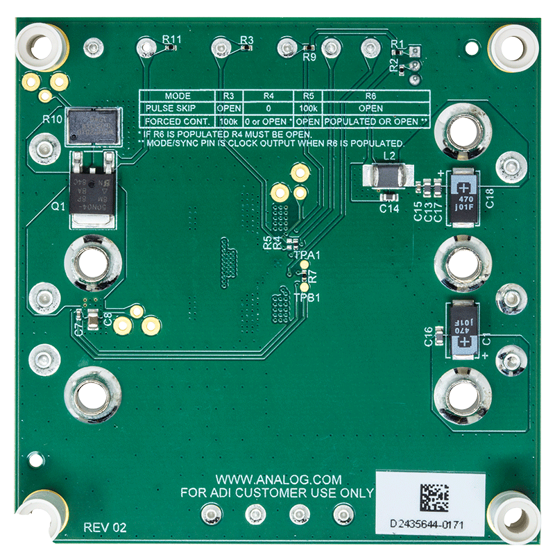 DC3043A Evaluation Board - Bottom View