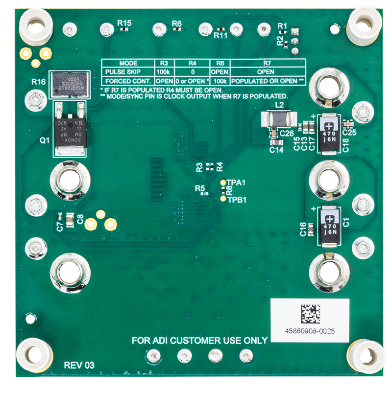 DC3056A Evaluation Board - Bottom View