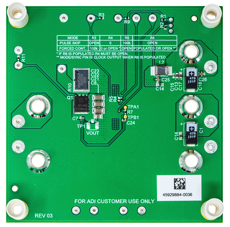 DC3059A Evaluation Board - Bottom View