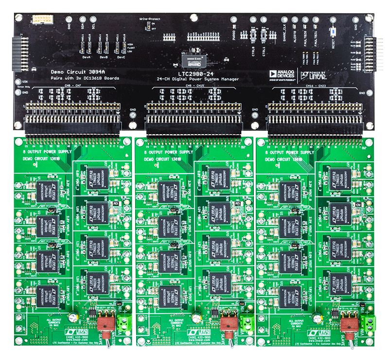 DC3097A-KIT Evaluation Board - Top View