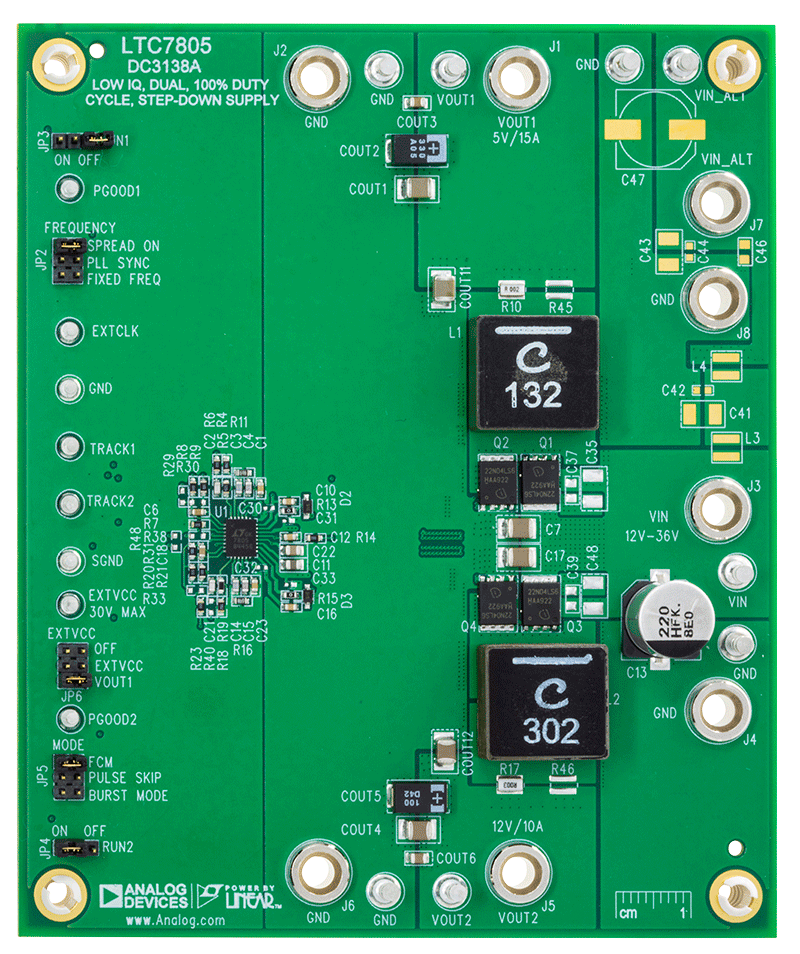 DC3138A Evaluation Board - Top View