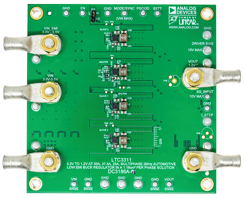 DC3186A-A Evaluation Board - Top View
