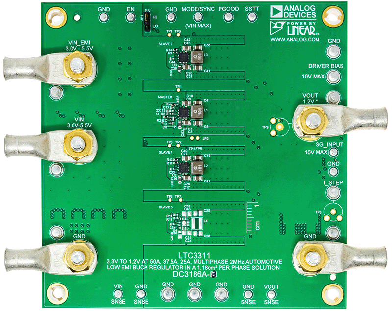 DC3186A-B Evaluation Board - Top View