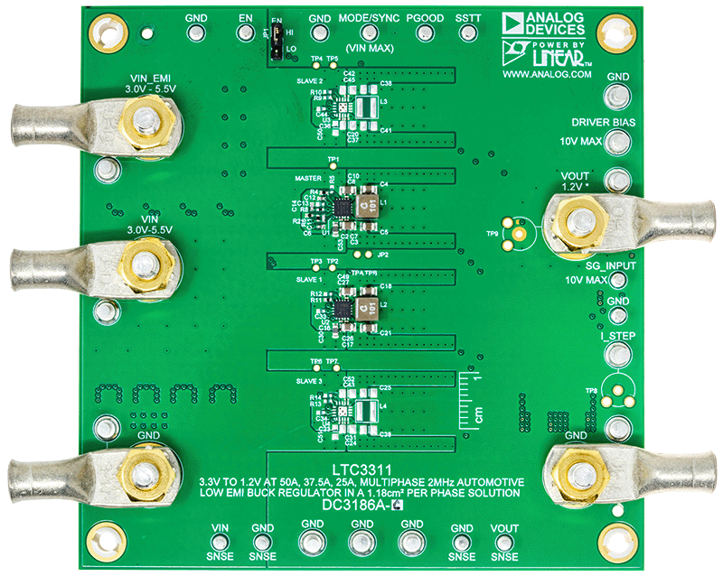 DC3186A-C Evaluation Board - Top View