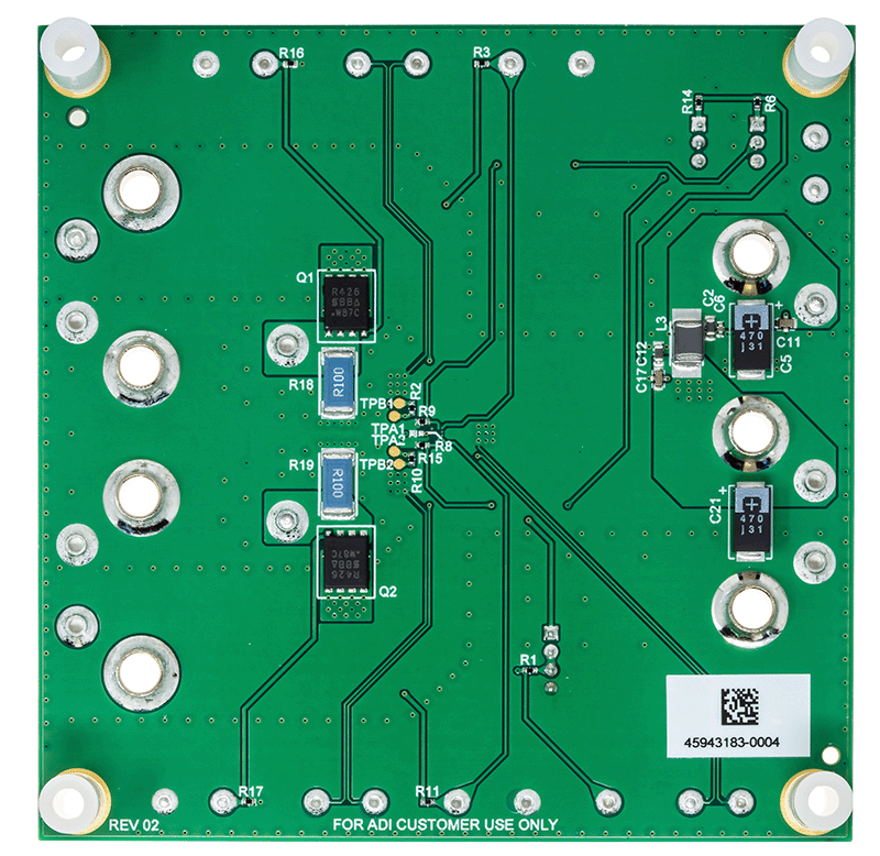 DC3204A Evaluation Board - Bottom View