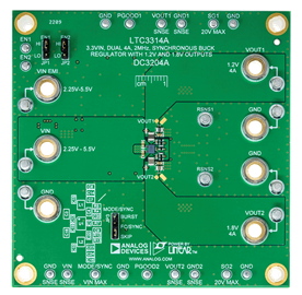 DC3204A Evaluation Board - Top View