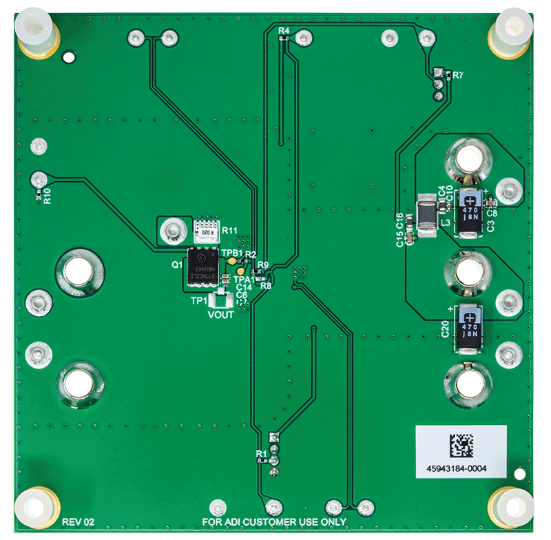 DC3205A Evaluation Board - Bottom View