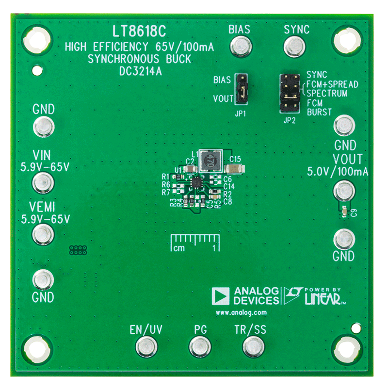 DC3214A Evaluation Board - Top View