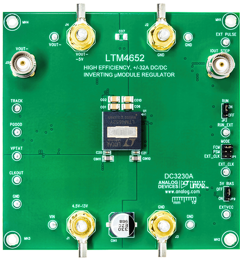 DC3230A Evaluation Board - Top View