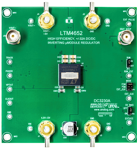 DC3230A Evaluation Board - Top View