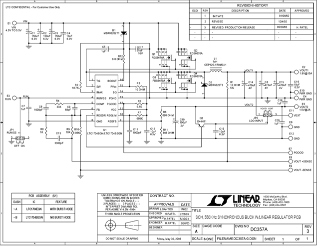 DC357A-A - Schematic