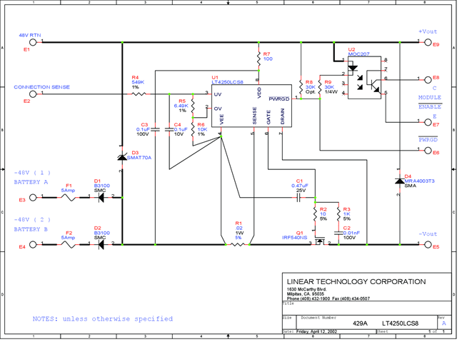 DC429A - Schematic