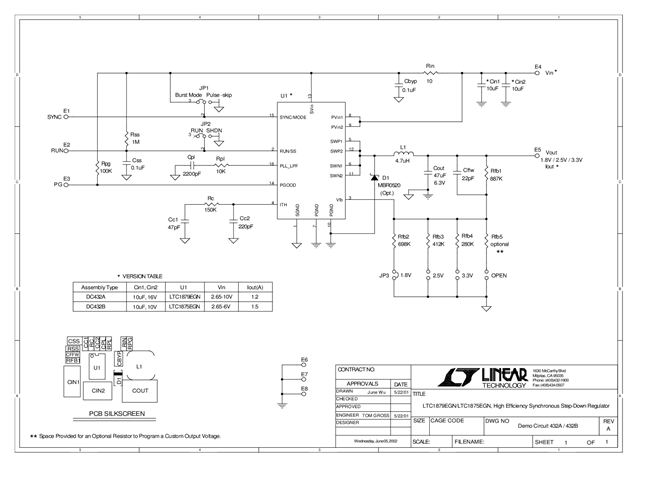 DC432A - Schematic