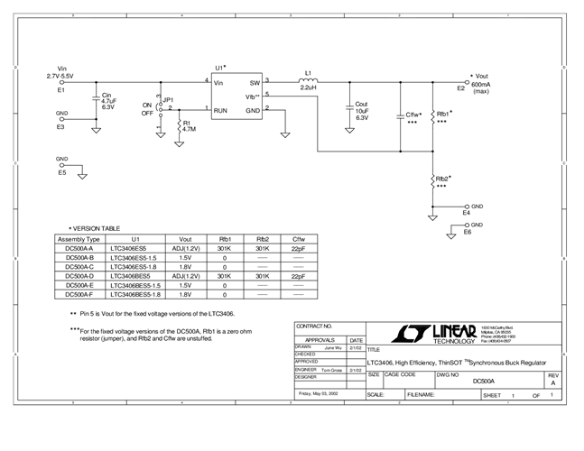 DC500A-A - Schematic