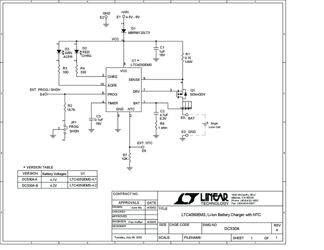 DC530A-A - Schematic