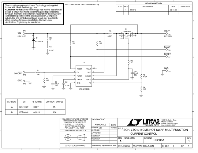 DC536A-A - Schematic