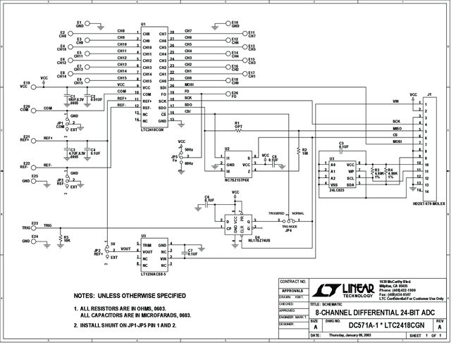 DC571A - Schematic