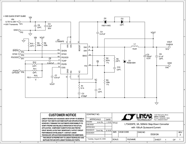 DC613A - Schematic