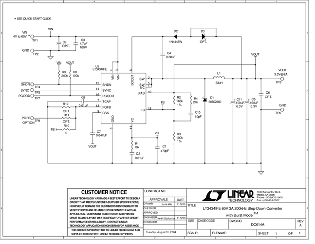 DC614A - Schematic