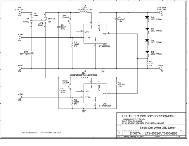 DC637A - Schematic