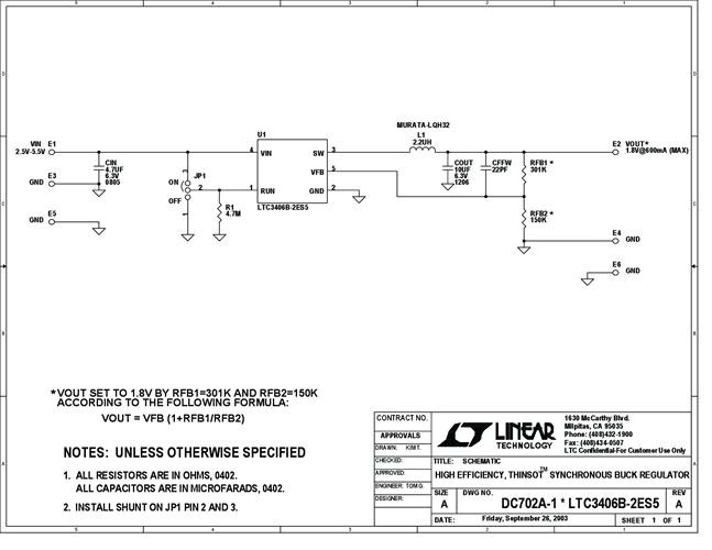 DC702A - Schematic