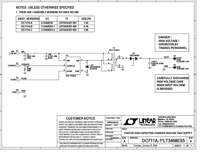 DC711A-A - Schematic