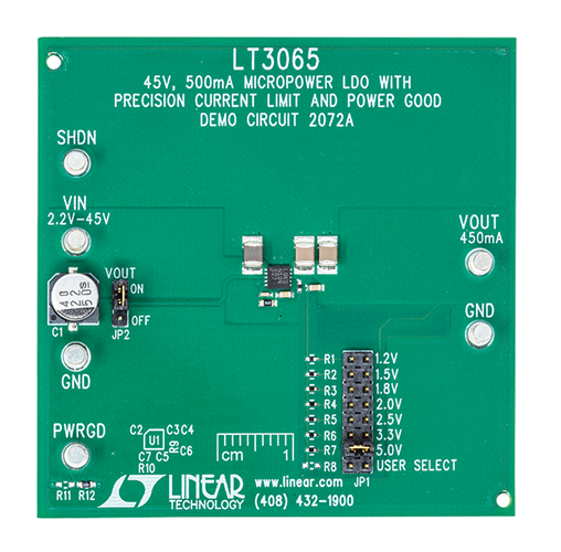 DC2072A Evaluation Board - Top View