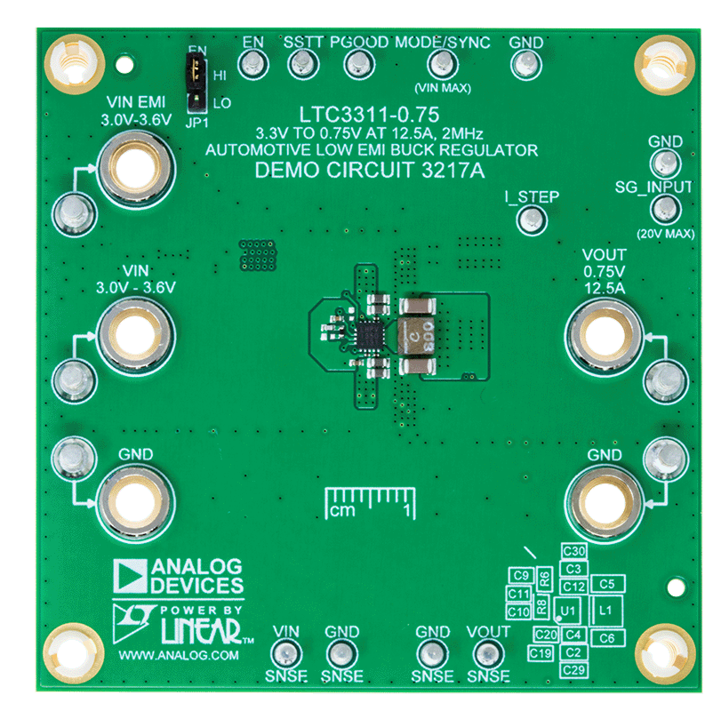 DC3217A Evaluation Board - Top View