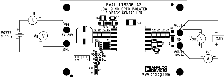 EVAL-LT8306-AZ Board Connections